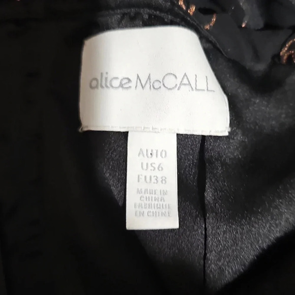 Alice McCall Hometown Girl Mini Dress Black Size 6 - Picture 9 of 13